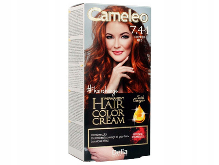 Delia Cameleo Omega II  7.44 Copper Red Farba do włosów
