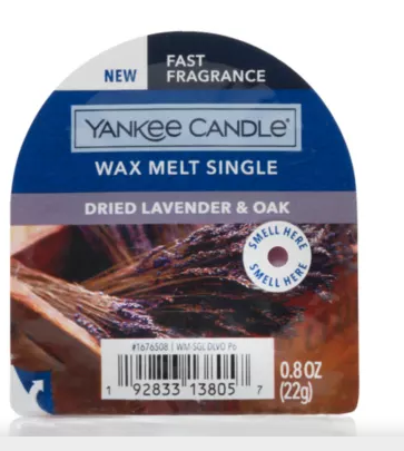 Yankee Candle Classic Wax Dried Lavender & Oak 22g